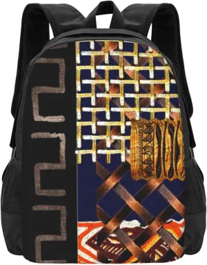 Contemporary Afrocentric Abstract Lightweight Packable Backpack Travel Casual Hiking Daypack Foldable Backpack For Men Women