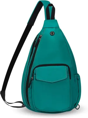 Convertible Sling Backpack Crossbody Chest Bag for Women Men Left and Right Shoulder Purse Water Repellent Gym Daypack