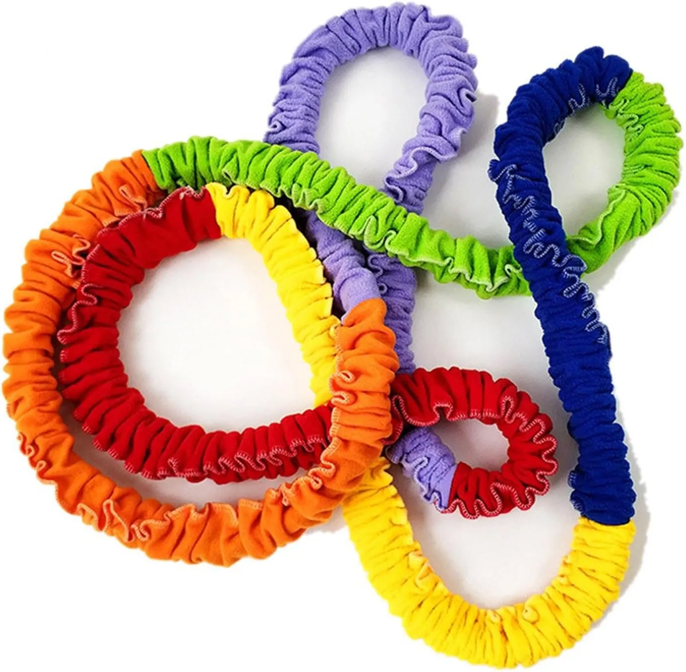 Cooperative Stretch Band Dynamic Movement Exercise Prop Multi Color Cooperative Stretch Rope Resistance Band for Children Gym
