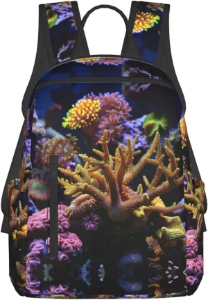 Coral Reef print Fashion Backpacks Hiking Camping Day bags Men Women Traveling Outdoor backpacks