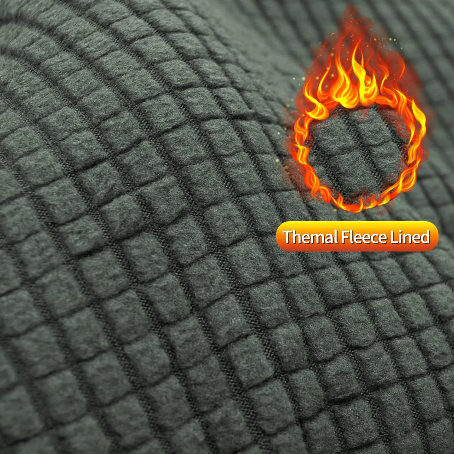 CQC Men's Fleece Cycling Bike Pants Windproof Thermal Athletic Sweatpants for Winter Outdoor Running Hiking