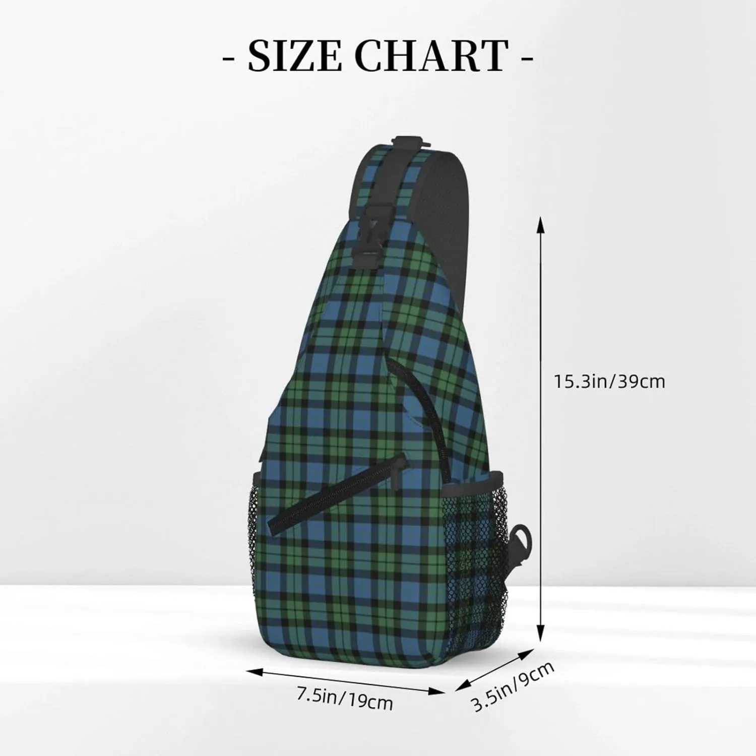 Crossbody Sling Backpack Clan MacKay Ancient Tartan Shoulder Chest Bag Daypack for Traveling Sport