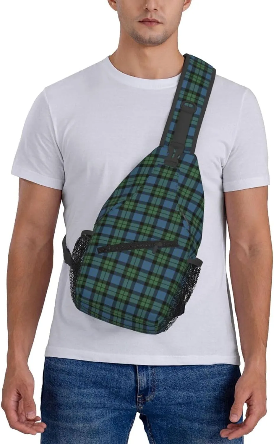 Crossbody Sling Backpack Clan MacKay Ancient Tartan Shoulder Chest Bag Daypack for Traveling Sport