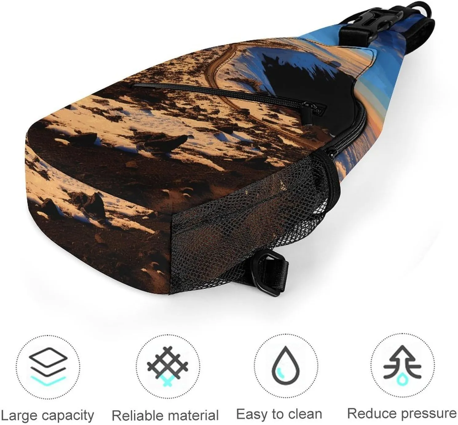 Crossbody Sling Bag Cat Under Blanket Backpack Sling Bag Travel Hiking Chest Bag Shoulder Bag Daypack