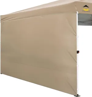 CROWN SHADES SunWall Silver Coated for 12x12 Pop up Canopy Tent, 1 Pack Sidewall Only with Silver Coating (1 Pack, Khaki)