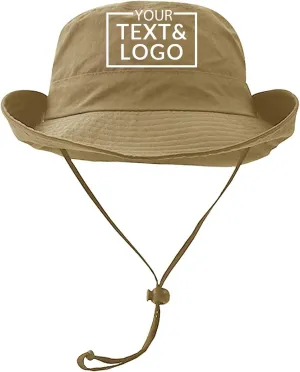 Custom Boonie Hat,Personalized Bucket Hat,Customized Fishing Hat Sun Protection Hat Beach Hiking Rowing Kayaking Hat