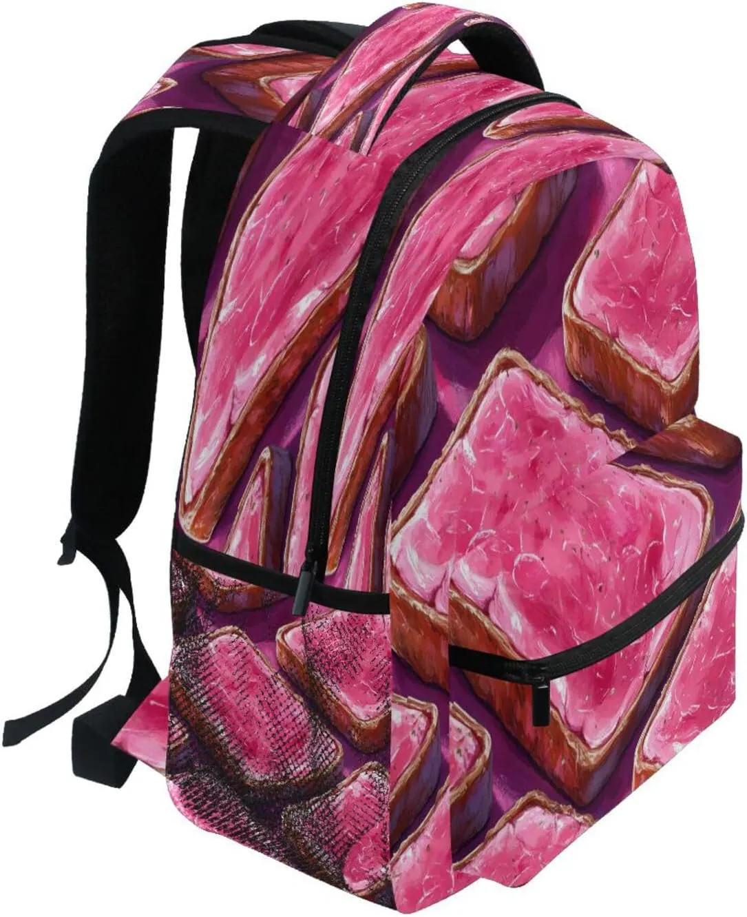 Cute Backpack for Teacher Nurse Waterproof Business Work Bag with Chest Strap for Business Work College Travel Trip Lunch Meat Wild Style
