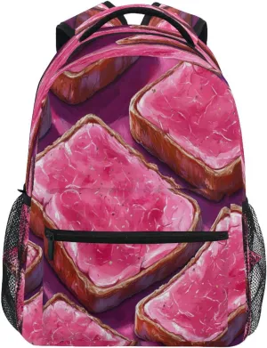 Cute Backpack for Teacher Nurse Waterproof Business Work Bag with Chest Strap for Business Work College Travel Trip Lunch Meat Wild Style