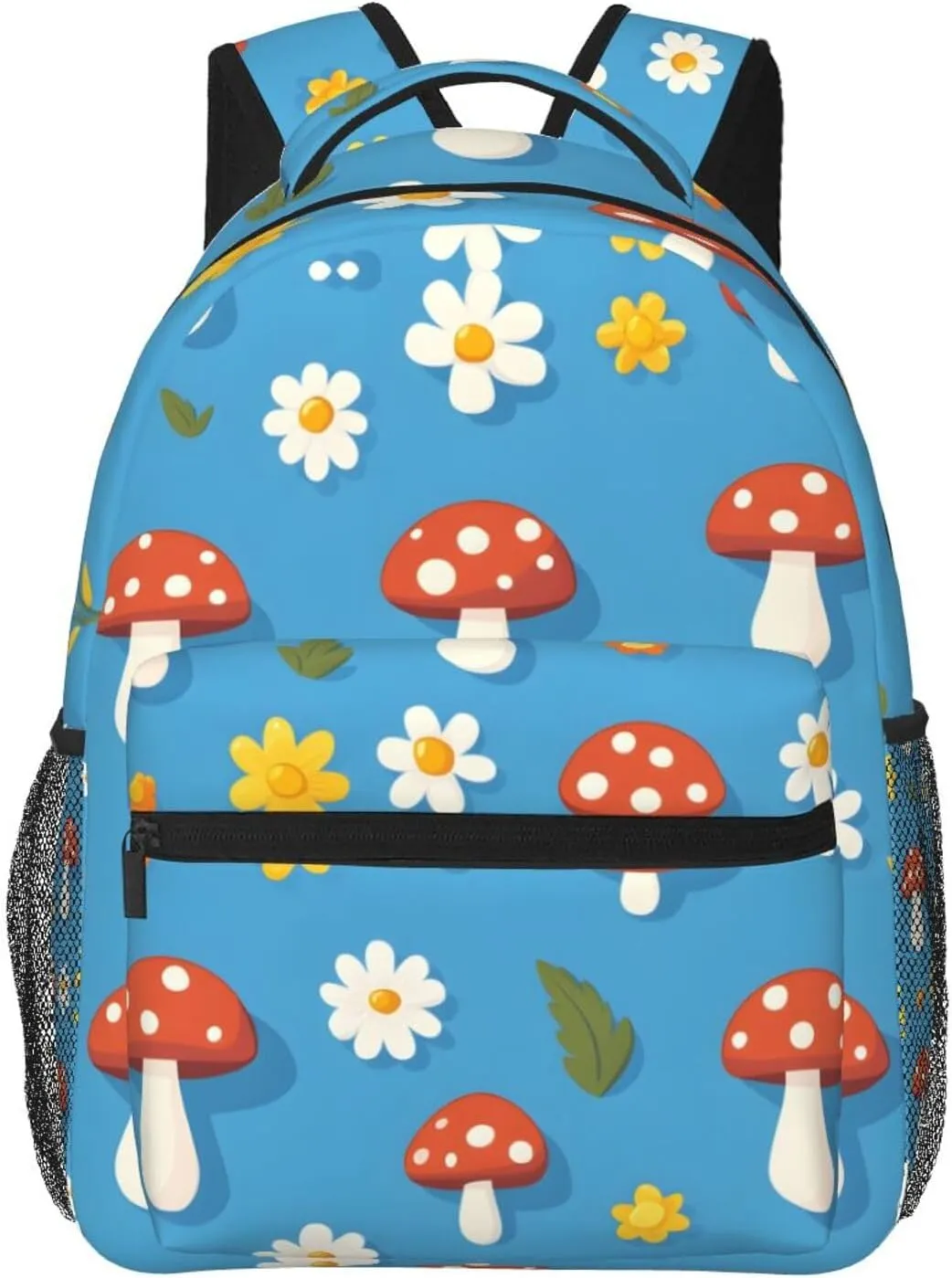 Cute Sewant Mushroom Flower Travel Laptop Backpacks Lightweight Travel Hiking Camping Multipurpose Daypack Casual College Backapck for Men Women Adult