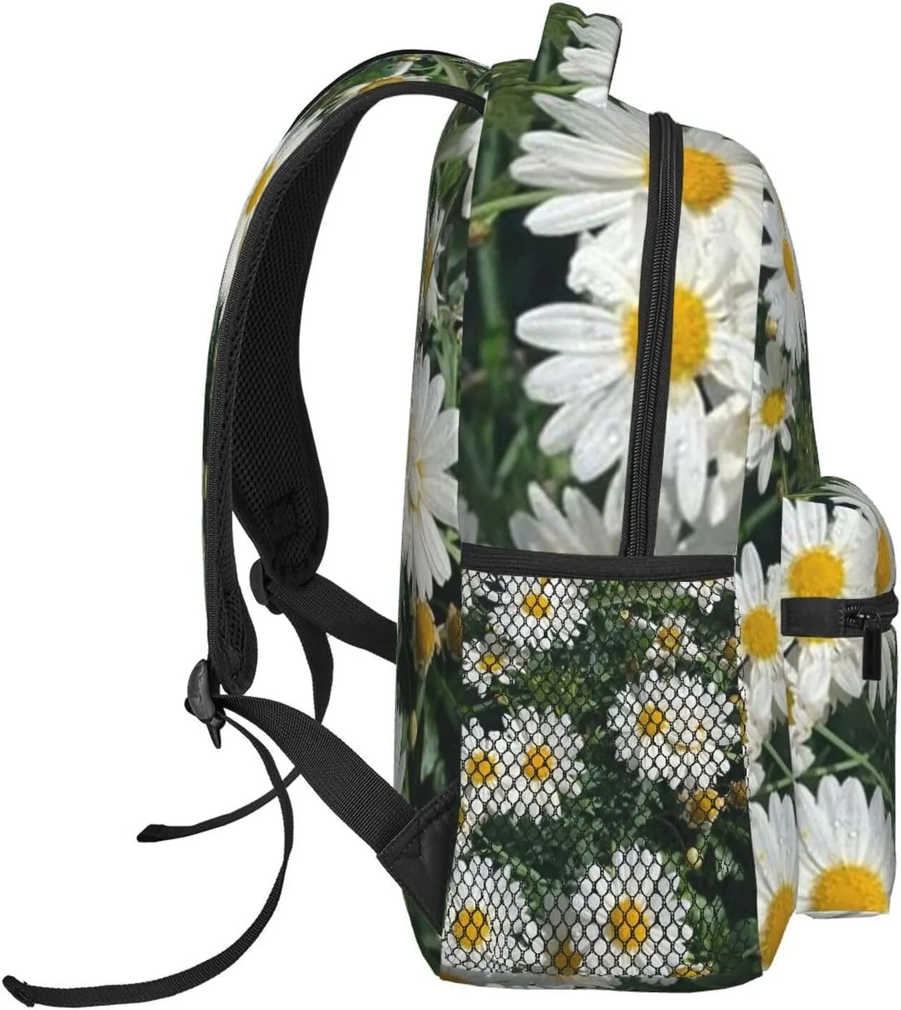 D-aisy Casual Student Backpack With Adjustable Shoulder Straps And Cushioned Back For Comfort Black
