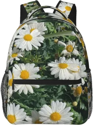 D-aisy Casual Student Backpack With Adjustable Shoulder Straps And Cushioned Back For Comfort Black