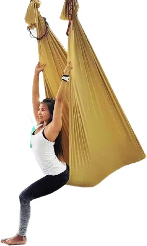 Deluxe Pilates & Yoga Flying Swing Aerial Hammock - Silk Fabric (5mx2.8m)