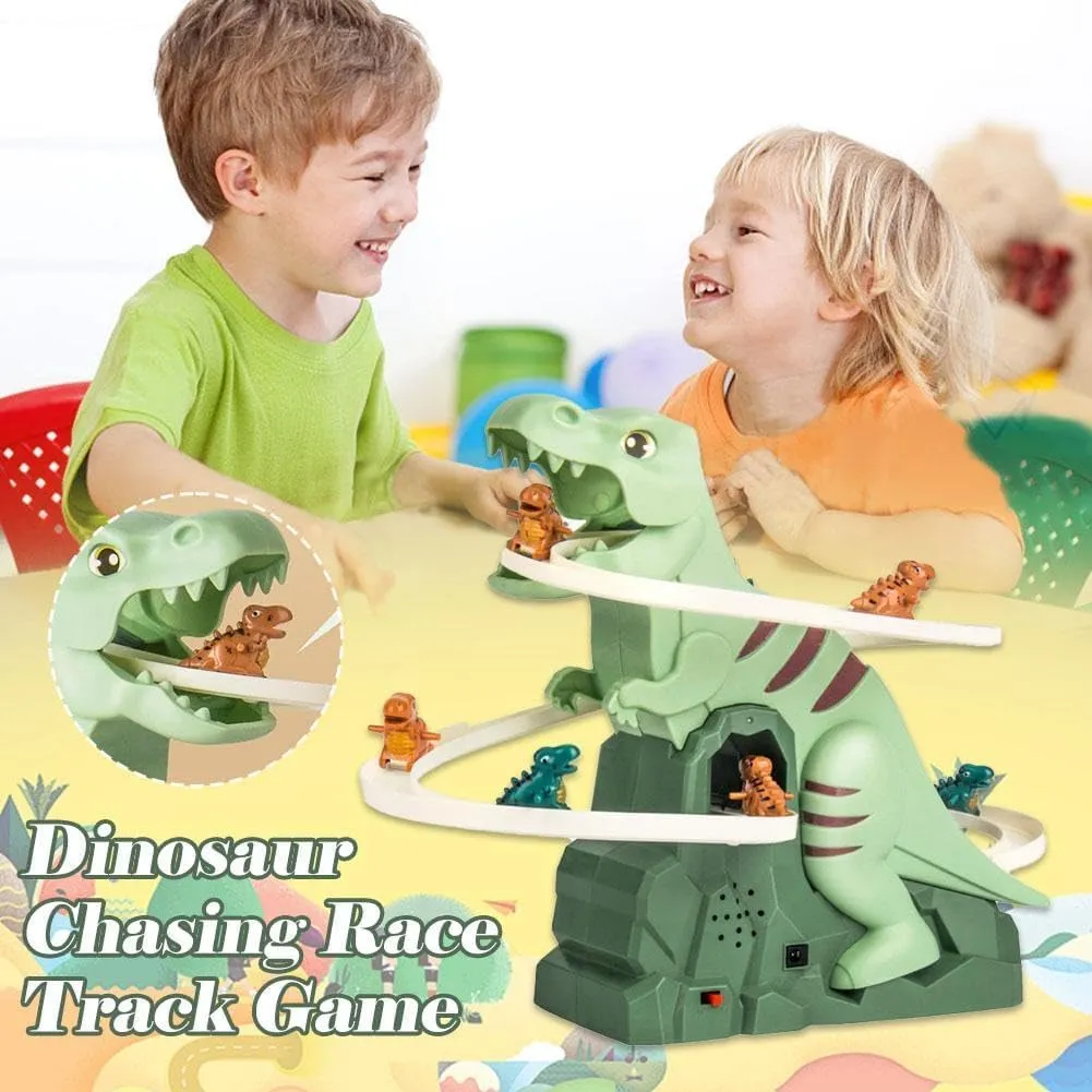 Dinosaur Climbing Stairs Toy, Dinosaur Roller Coaster Toy, Dinosaur Climbing Slide Toys, Electric Dinosaur Climb Stairs Music Toys, Dino-Saur Track Music to-y with 5 Little Dino-Saur (1 Pcs)