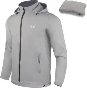 Dooy Men's Cycling Jacket ​with Detachable Sleeves Windbreaker Jackets Windproof Running Vest Lightweight and High Visibility