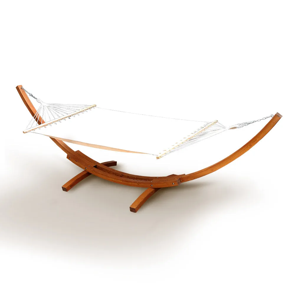 Double 2-Person Hammock with Wooden Stand