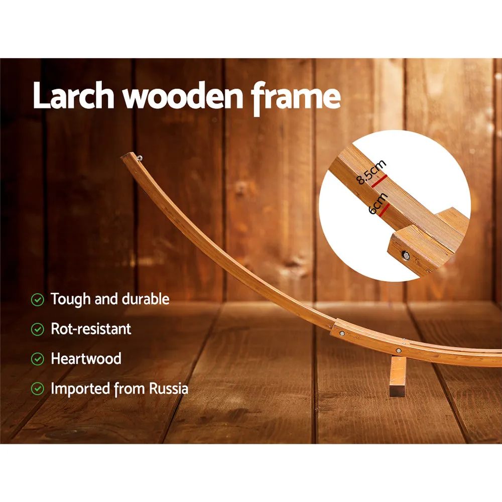 Double 2-Person Hammock with Wooden Stand