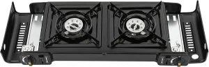Double Butane Camping Stove,Portable Camping Stove,with Carrying Case, Auto Ignition Camping Burner LPG for RV, Apartments,Camping