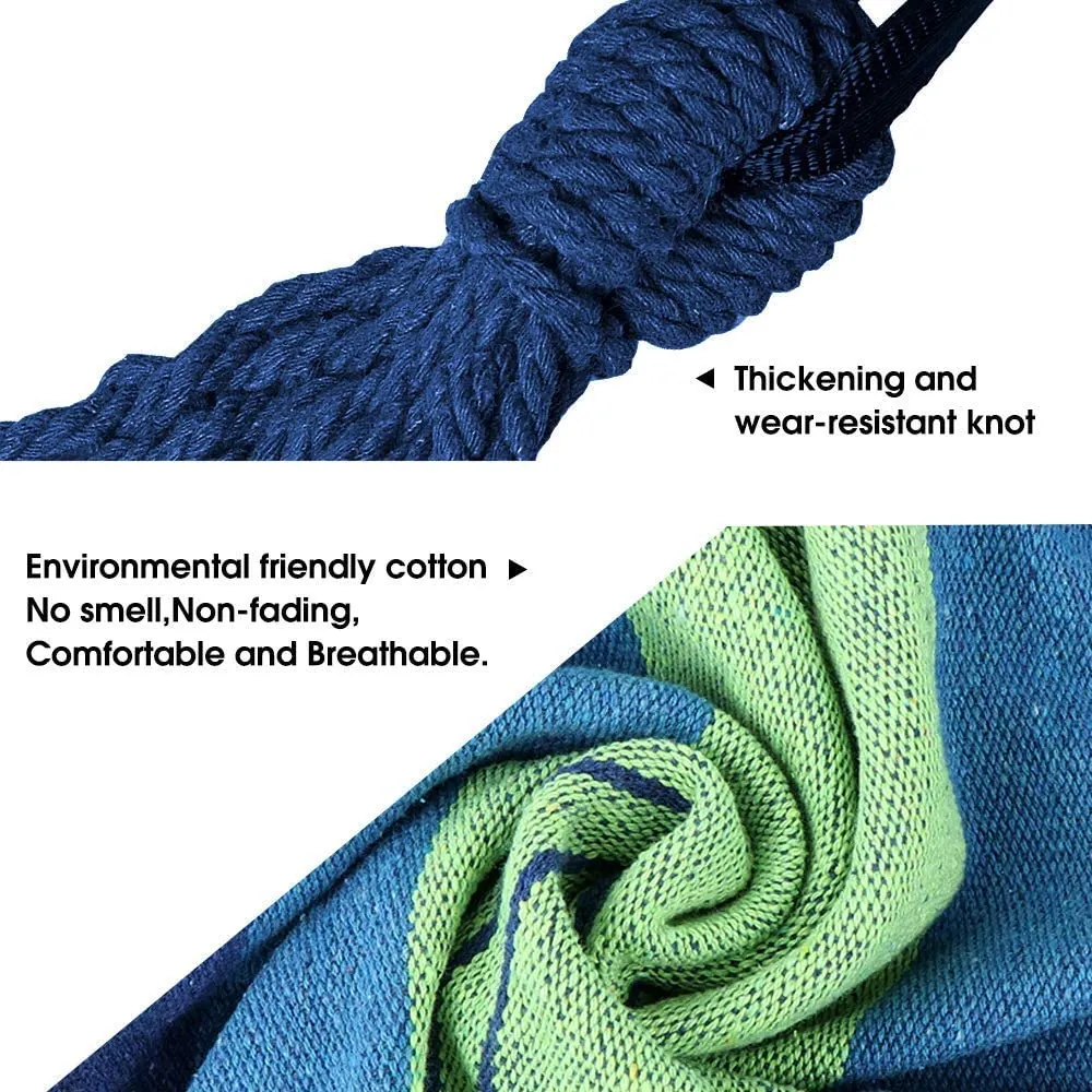 Double Camping Hammock Travel Hammocks with Tree Straps