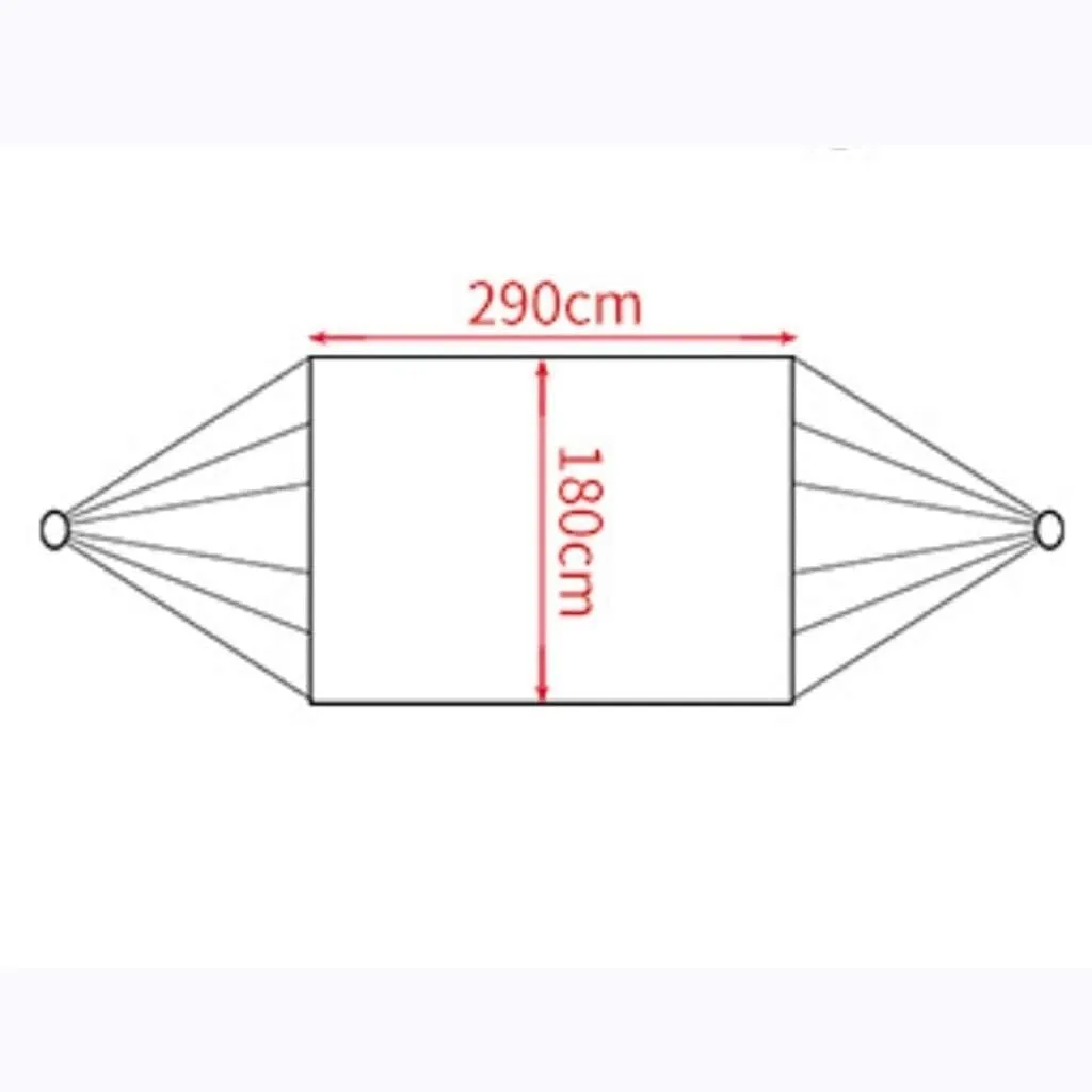 Double Camping with Swing Indoor Outdoor Portable Parachute Nylon Hammock Backpacking Patio Beach Hammock, Blue