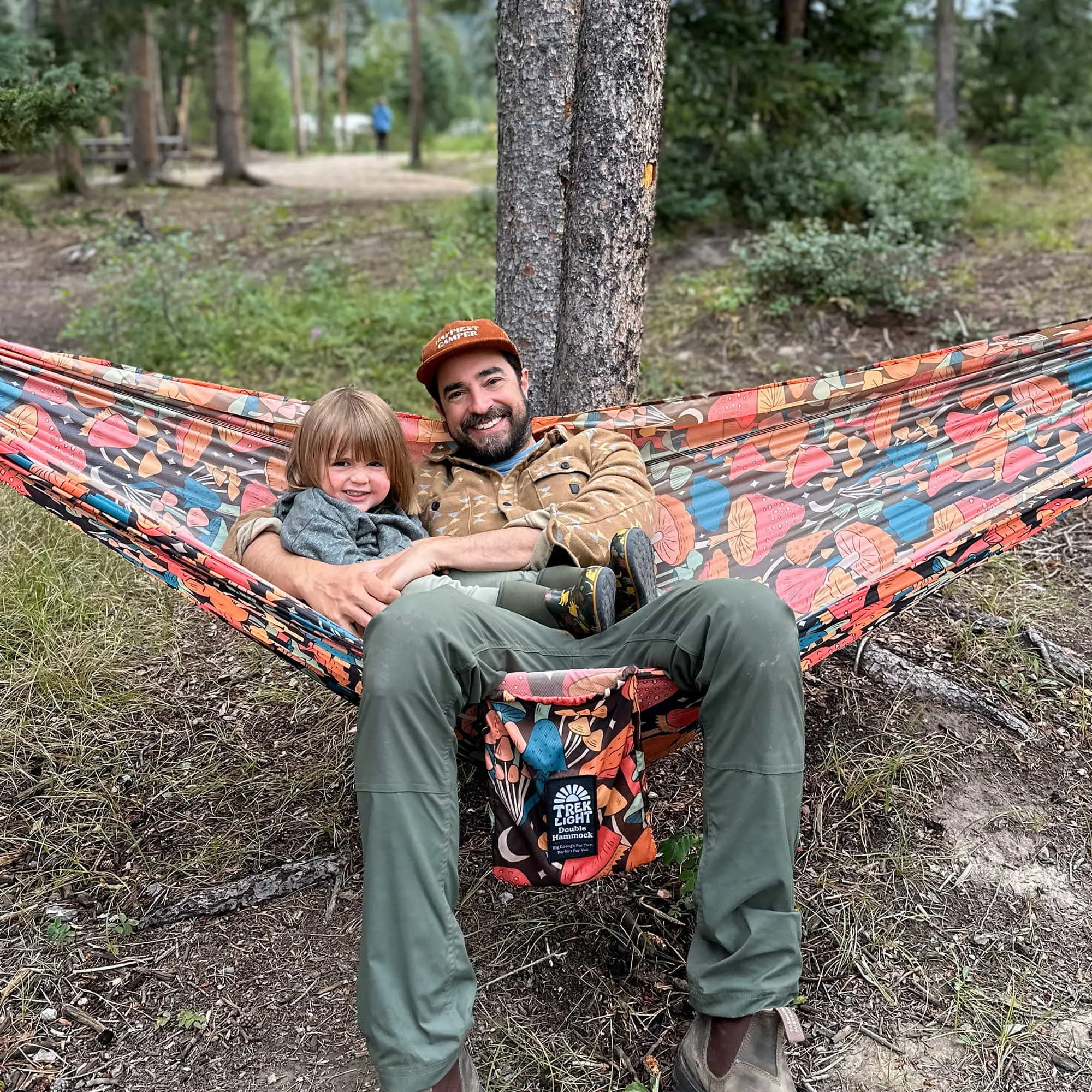 Double Hammock & Straps | Midnight Mushroom
