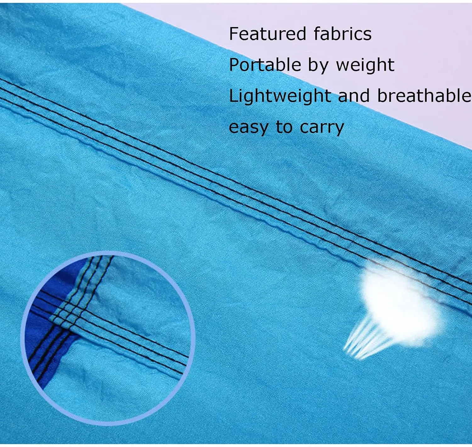 Double Hammock Camping 210T Parachute Cloth Hammock,for Outdoor Leisure Camping Travel (b)