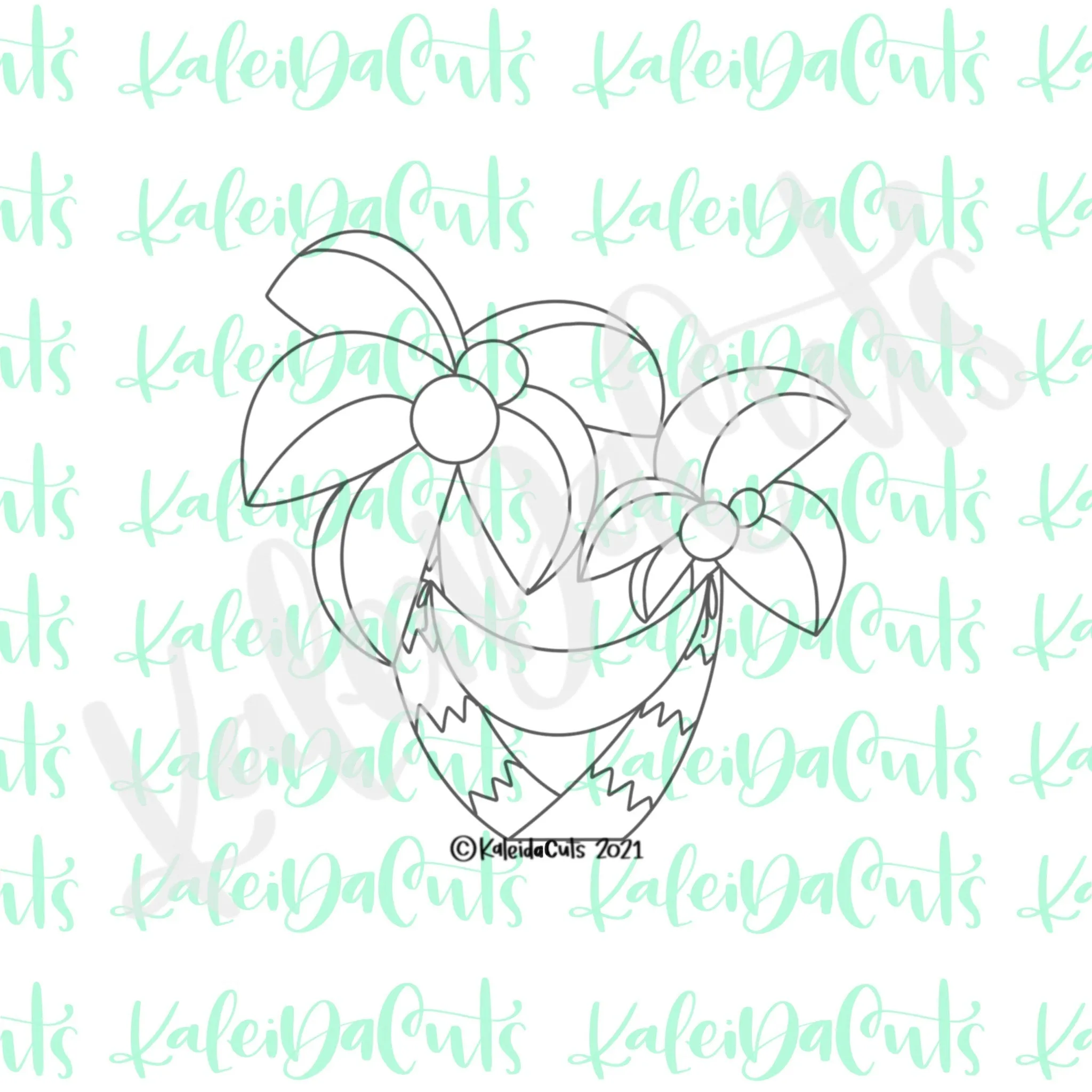 Double Palm Tree Cookie Cutter