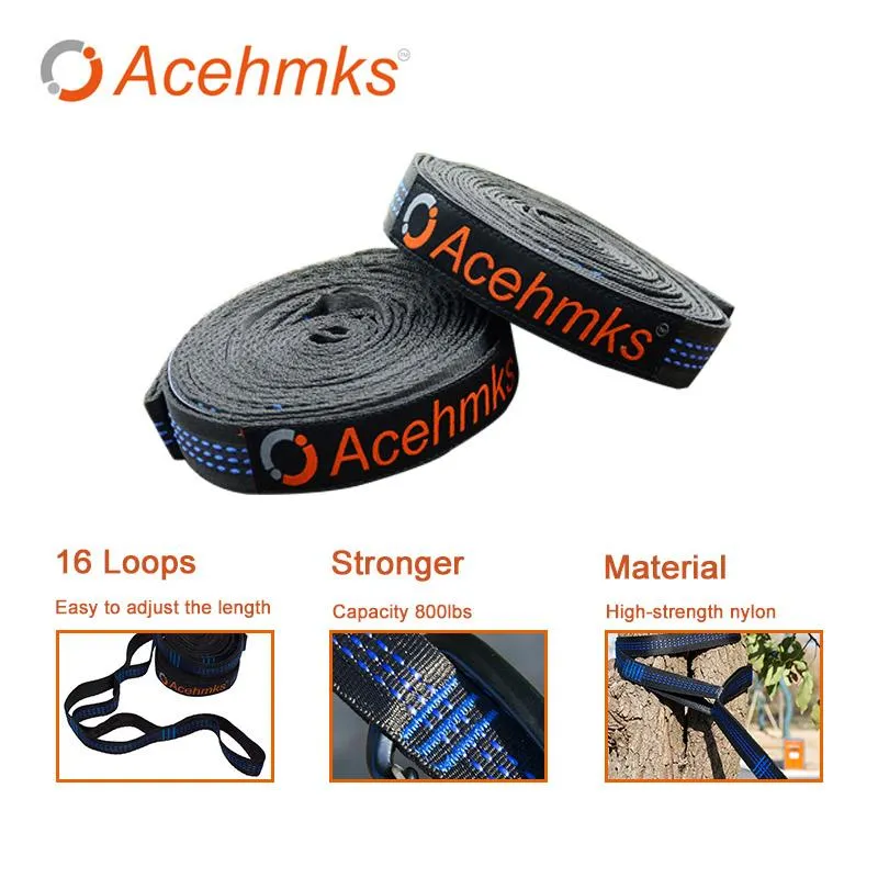 Double Persons Camping Hammock portable Parachute with Tree Straps on Sale