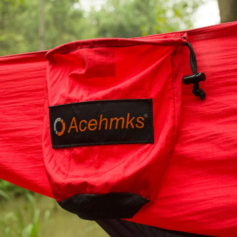 Double Persons Camping Hammock portable Parachute with Tree Straps on Sale