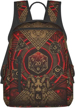 Dungeons Game Backpack Dragons Laptop Backpack Travel Backpack For men and women