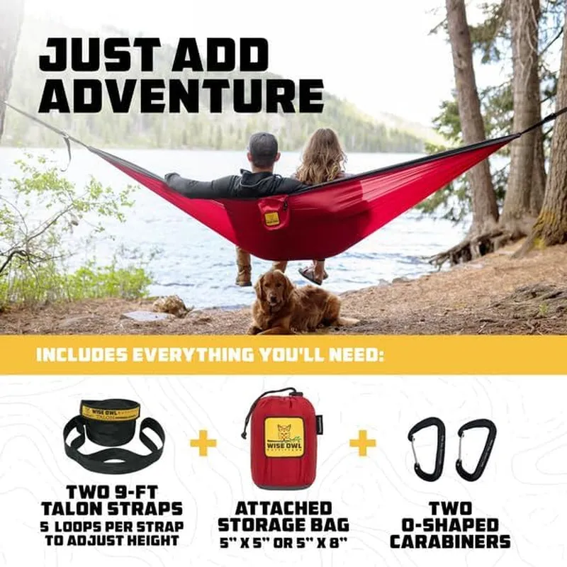 Durable Camping Hammock for Backpacking & Travel