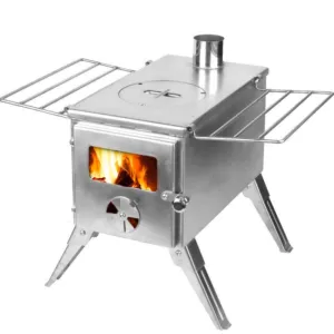 Dure Flue Portable Stainless Steel Wood Fired Camp Stove