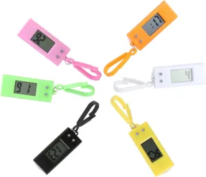 Electronic Watch Key Chain Keychain with Key Watches Watch Key Ring Pocket Watch Digital Watch Portable