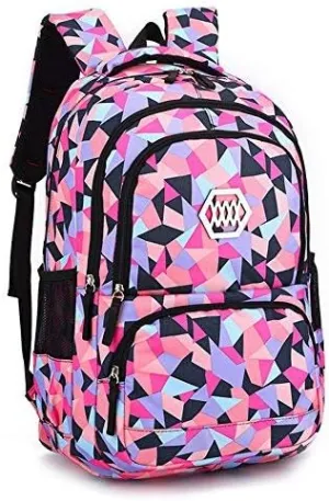 Elementary Schoolbag Geometric Pattern Backpack Junior High School Boys and Girls Daypack Travel Bag