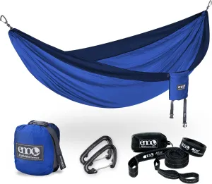 ENO Bundle, Includes The DoubleNest Hammock & Atlas Suspension System, Lightweight, Durable Hammock with Straps for Camping, Hiking & Travel, Royal/Navy