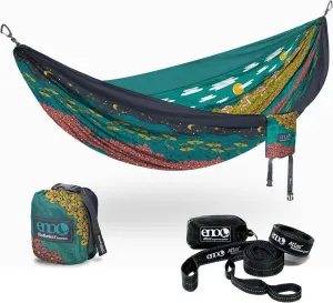 ENO Bundle, Includes The SingleNest Hammock & Atlas Suspension System, Lightweight, Durable Hammock with Straps for Camping, Hiking & Travel, Print Day to Night