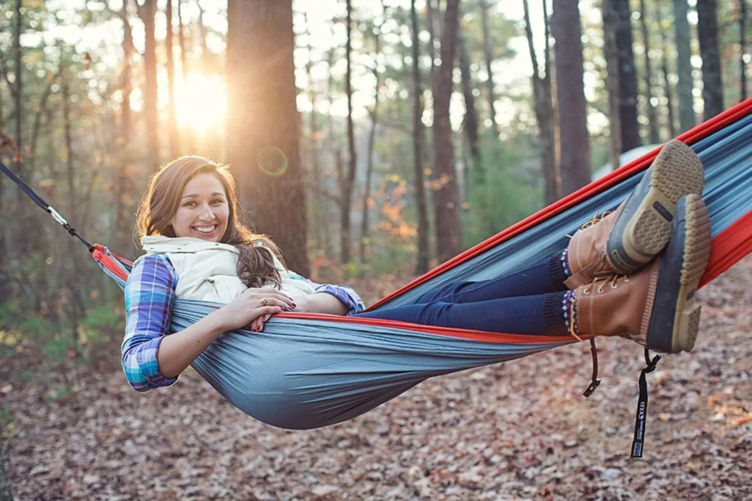 ENO SingleNest Hammock - Lightweight & Portable - 1 Person Hammock - for Camping, Hiking, Backpacking, Travel, a Festival, or The Beach - Grey/Chartreuse