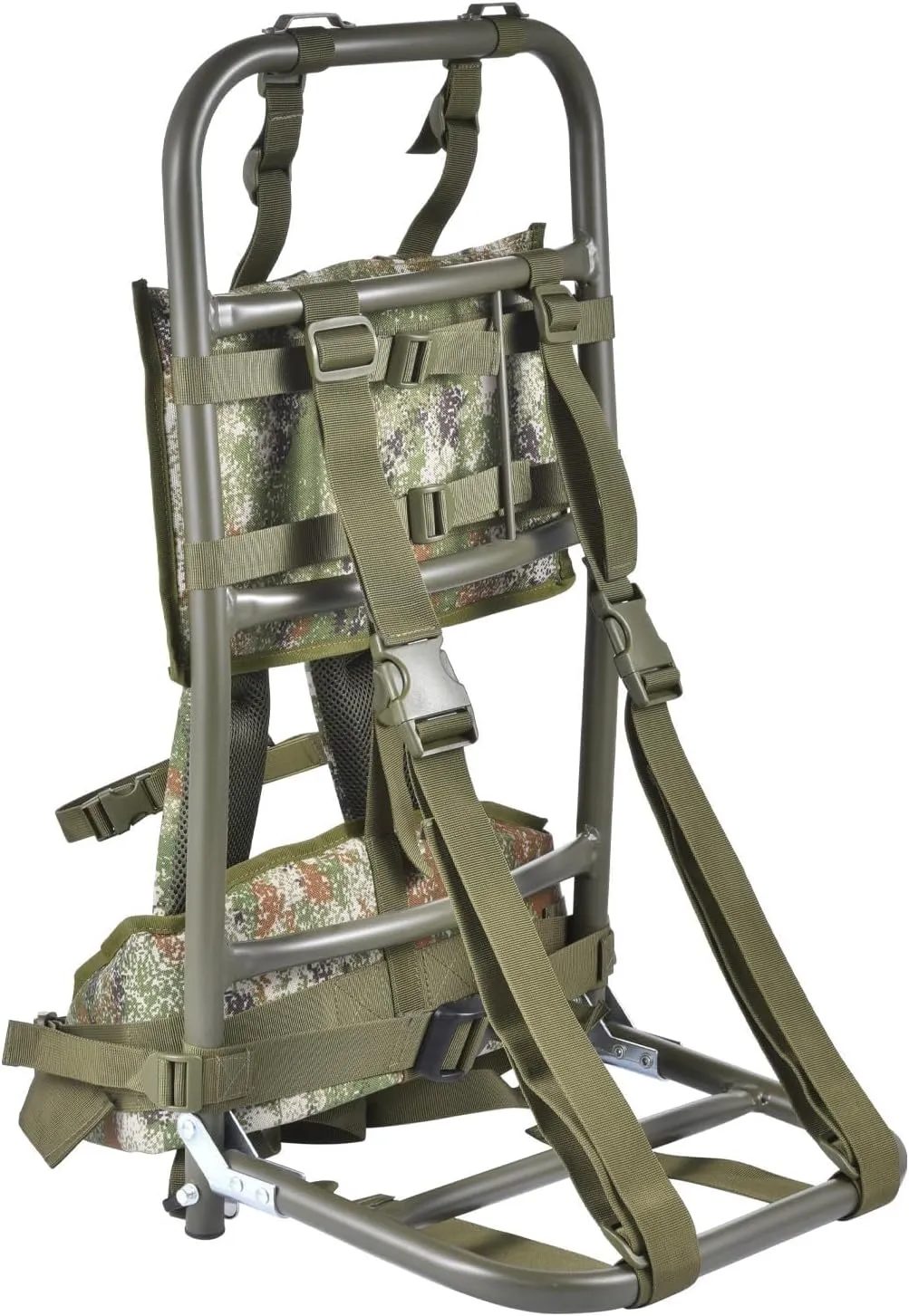 External Frame Hiking Backpack,Heavy Duty Aluminum Frame Hiking Backpack,Foldable Hunting Pack Frames Hikings Backpacks Frames Can Load 132Lbs For Hikings,Travel,Mountaineering,Hunting,camouflage