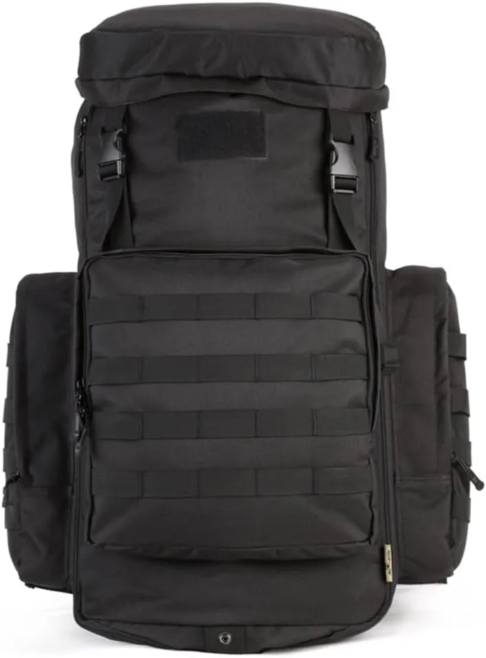 Eysee 80L Nylon fabric Backpack, Camping Hiking Backpack,Trekking Daypack,Outdoor Backpack, Black, 大号