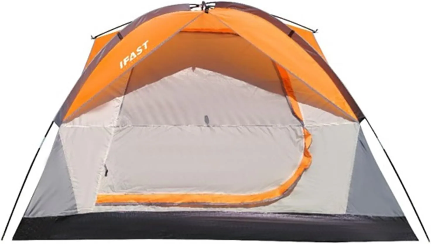 Family Camping Tent, Outdoor Double-layer Tent with Roof Rainproof and Large Mesh Windows, Portable Easy-to-Set-up Camping Gear with Carrying Bag, Accommodates 6 People Suitable for All Seasons