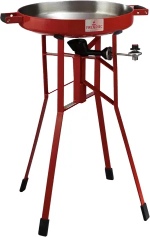 FIREDISC Original 380 Tall Outdoor Portable Propane Cooker in Fireman Red TCGFD22HRR, Camping, Backpacking, and Camping Grill, Single Burner Stove and Tailgate Essential