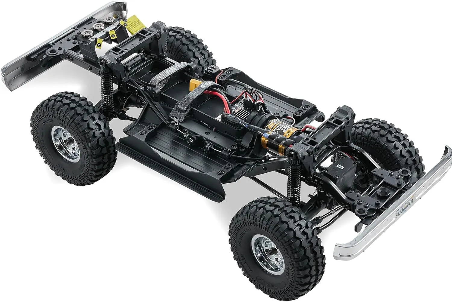 FMS 1/10 RC Crawler FCX10 Chevy K5 Blazer RS RC Pickup Truck Hobby Offroad Rock Truck DIG/4WD/FWD 11CH 2.4GHz Remote Control Car for Adults (Black)