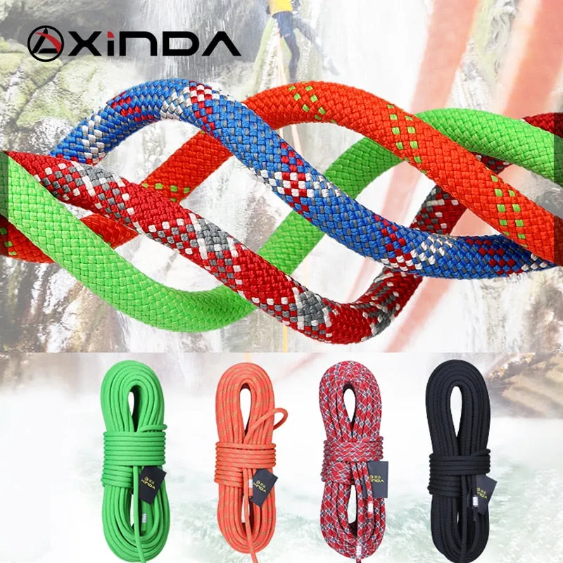 For XINDA Strength Climbing Long-lasting Climbing Static High 21kN Working at Rope Equipment Performance-optimized Height Camping Rope Rock Safety 9mm Rope