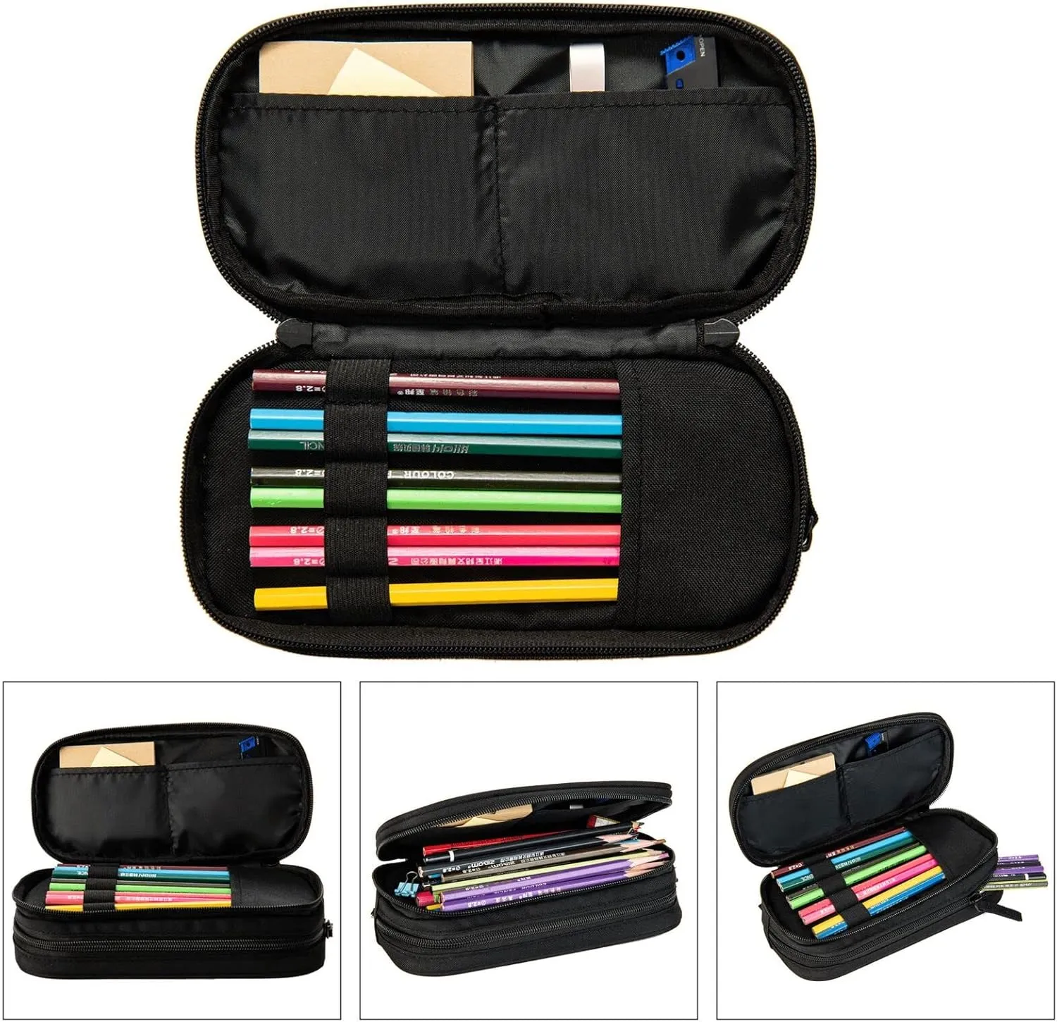 Fruit And Vegetables Three-Piece Backpack Set With Pocket Backpack Cross-Body Lunch Bag Pen Bag For Travel Daypack