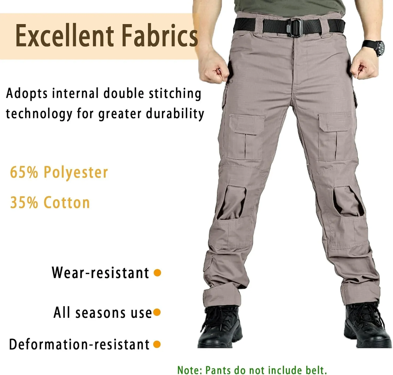 G3 Tactical Combat Pants, Men's Military Ripstop Camo Army Pants for Outdoor Hunting Paintballing - No Kneepad