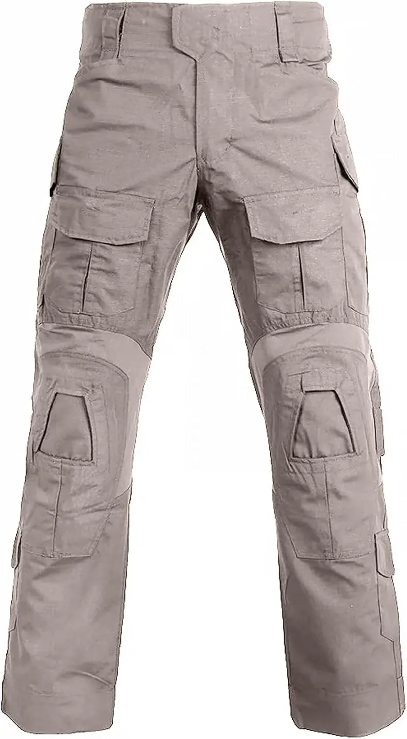 G3 Tactical Combat Pants, Men's Military Ripstop Camo Army Pants for Outdoor Hunting Paintballing - No Kneepad