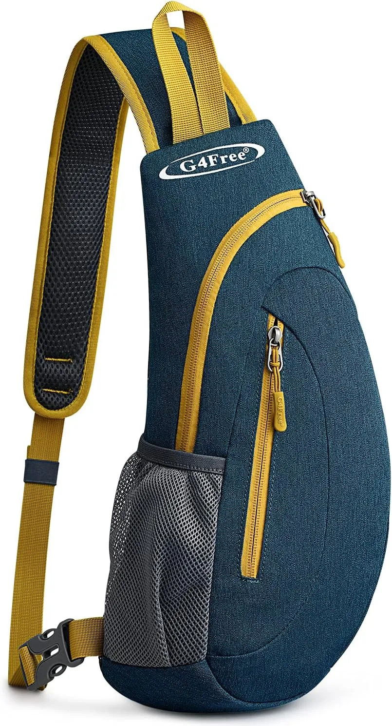 G4Free Sling Bags Men and Women Shoulder Backpack Small Crossbody Chest Sling Backpack (Dark blue)