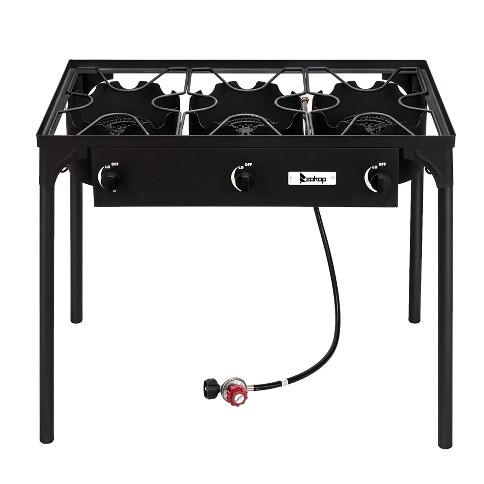 Gas Pressure Cooking Propane Stove Portable Camp Problem-solving Burner (Three 225000-BTU) Stock-clearance Burner Outdoor Iron Cast High Patio Cooker
