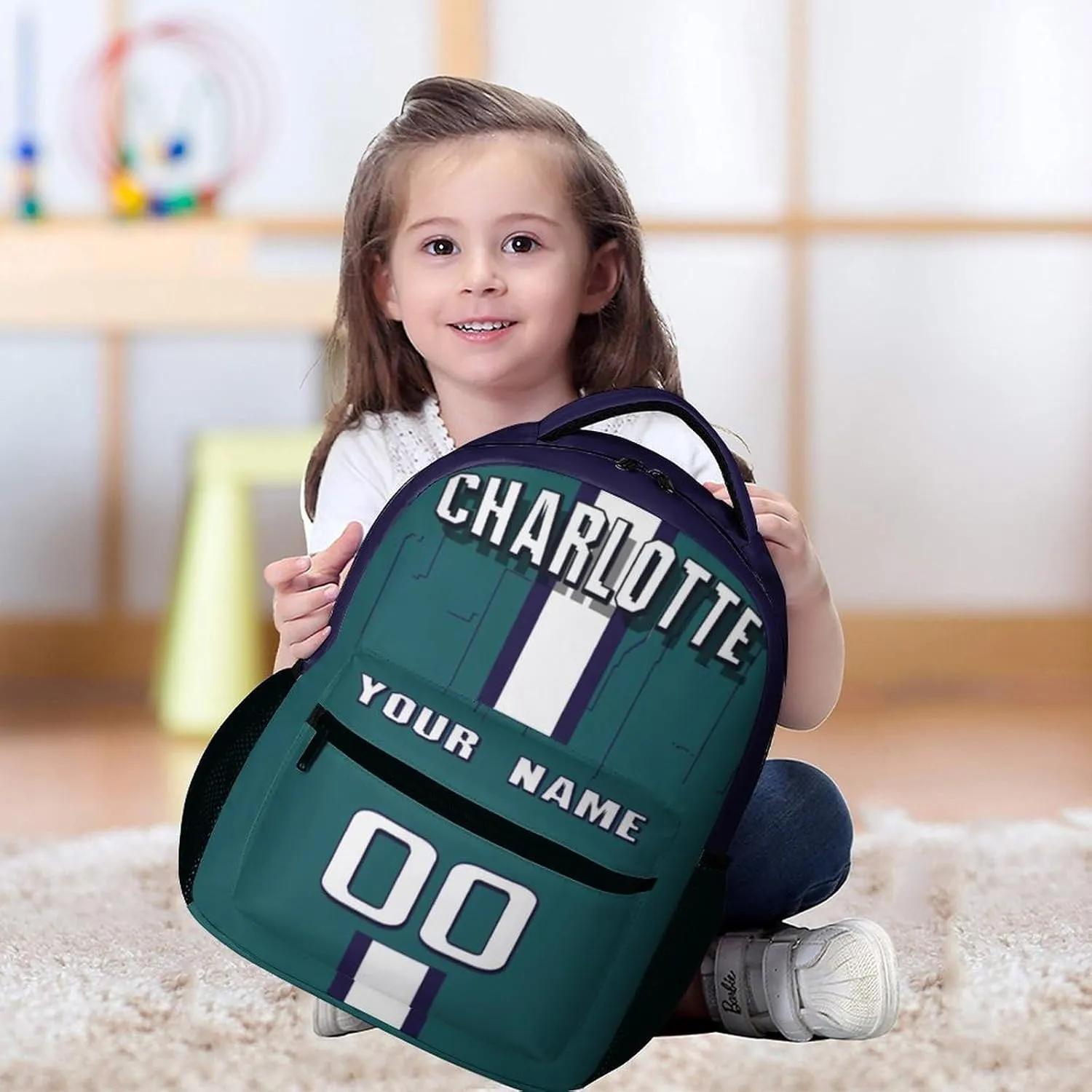 Generic Personalized Backpack Basketball City Fans Gifts Sport Bags High Capacity Custom Any Name and Number for Men Women