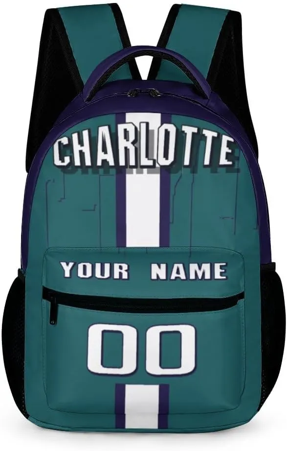Generic Personalized Backpack Basketball City Fans Gifts Sport Bags High Capacity Custom Any Name and Number for Men Women