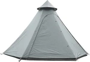 GeRRiT Tents for Camping 4 Person, Waterproof Pyramid Teepee Tent Adult Tent Waterproof Double Layers Indian Tent Yurt Tent Tower Post Bell Tent for Outdoor Family Trip Hello, 3, Green